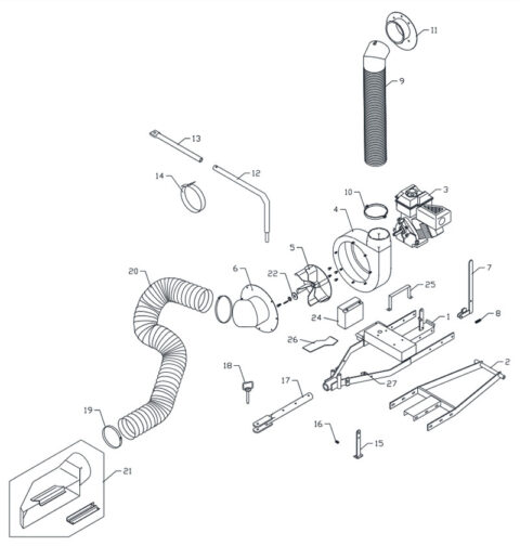 MODEL 580-EL Trac-Vac Parts List - Trac-Vac